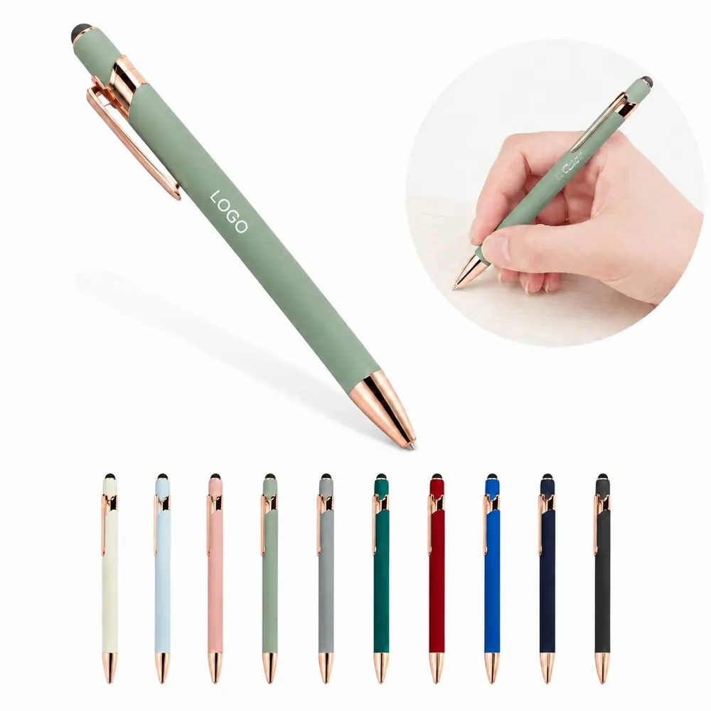 Slim Stylus Ballpoint Pen with Touchscreen Tip
