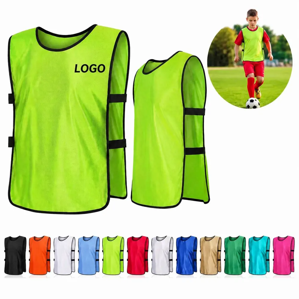 Breathable Youth Soccer Training Vest for Kids Scrimmage