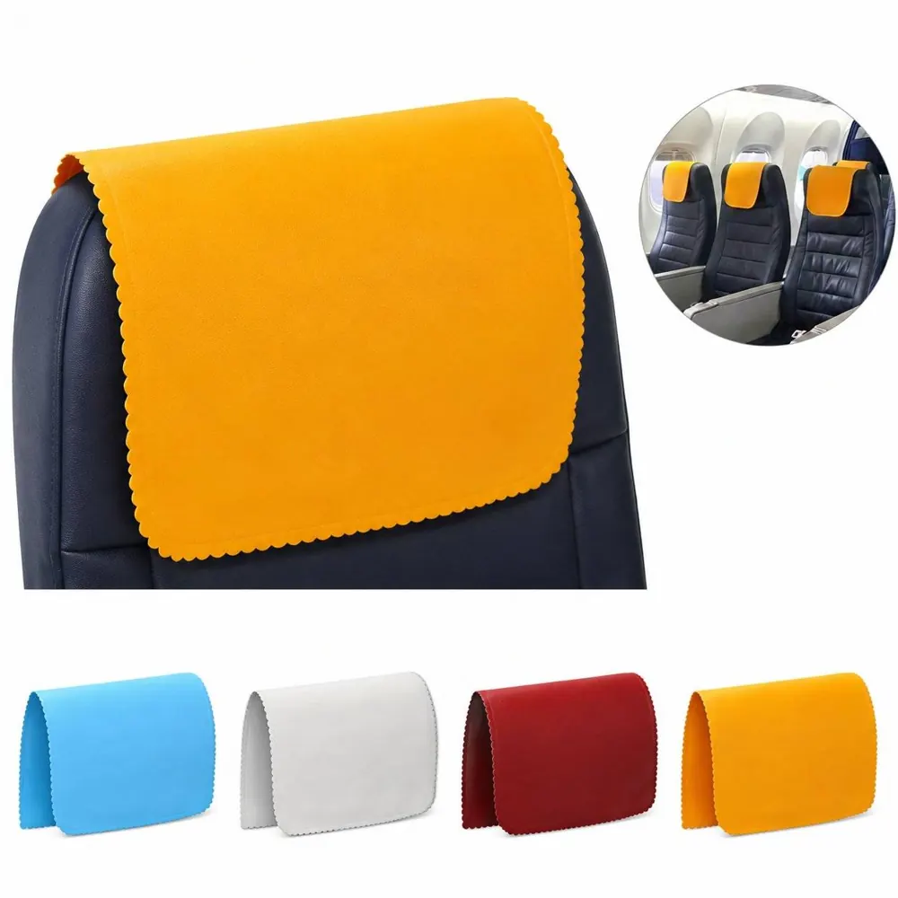 Custom Train & Plane Seat Headrest Cover, Breathable Travel 2