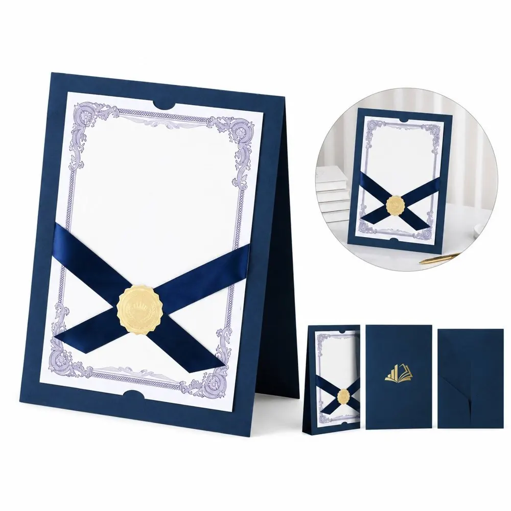 Custom Presentation Certificate Holder with Clear Front 2