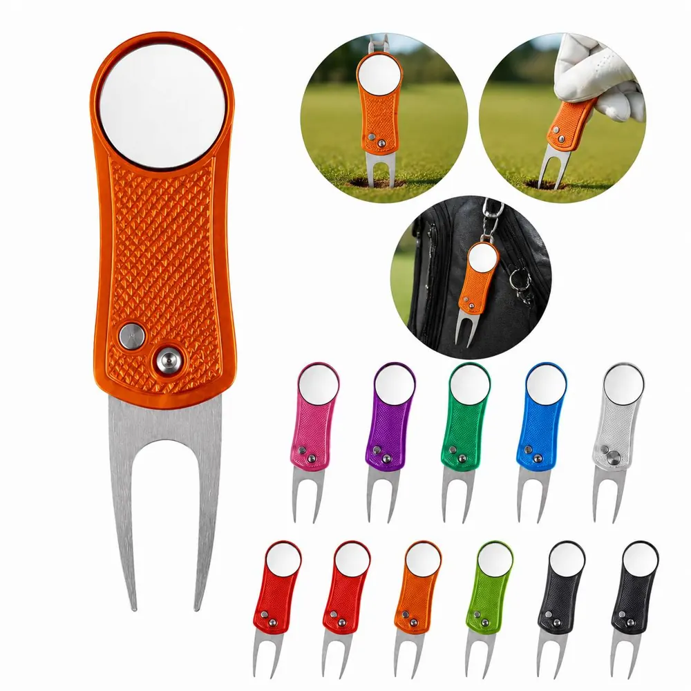 Magnetic Golf Divot Repair Tool with Spring Adjustment 2