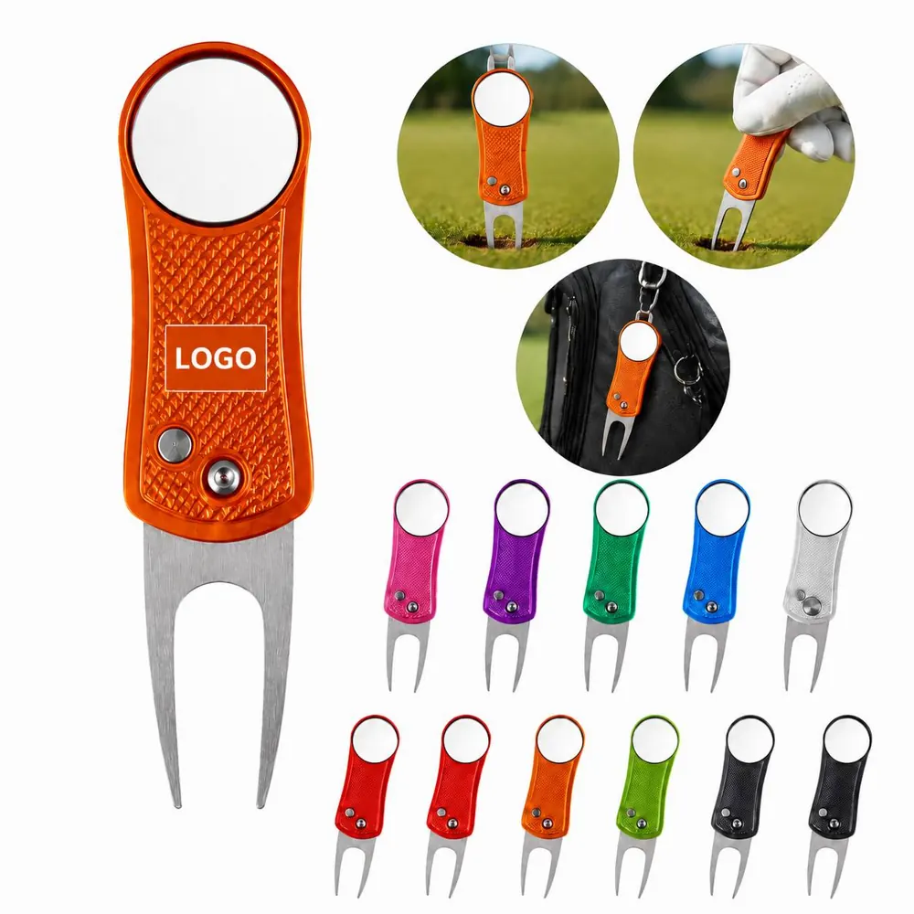 Magnetic Golf Divot Repair Tool with Spring Adjustment
