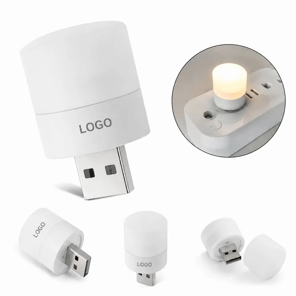 USB Warm Night Light Portable Plug-in Lamp for Bedroom