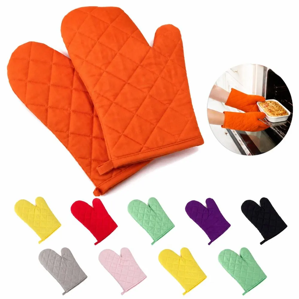 Heat Resistant Oven Mitts with Non-Slip Grip, Flexible Fit 2