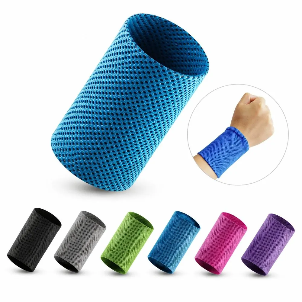 Ice Silk Cooling Wristbands Quick Dry Sport Sweat Wicking 2