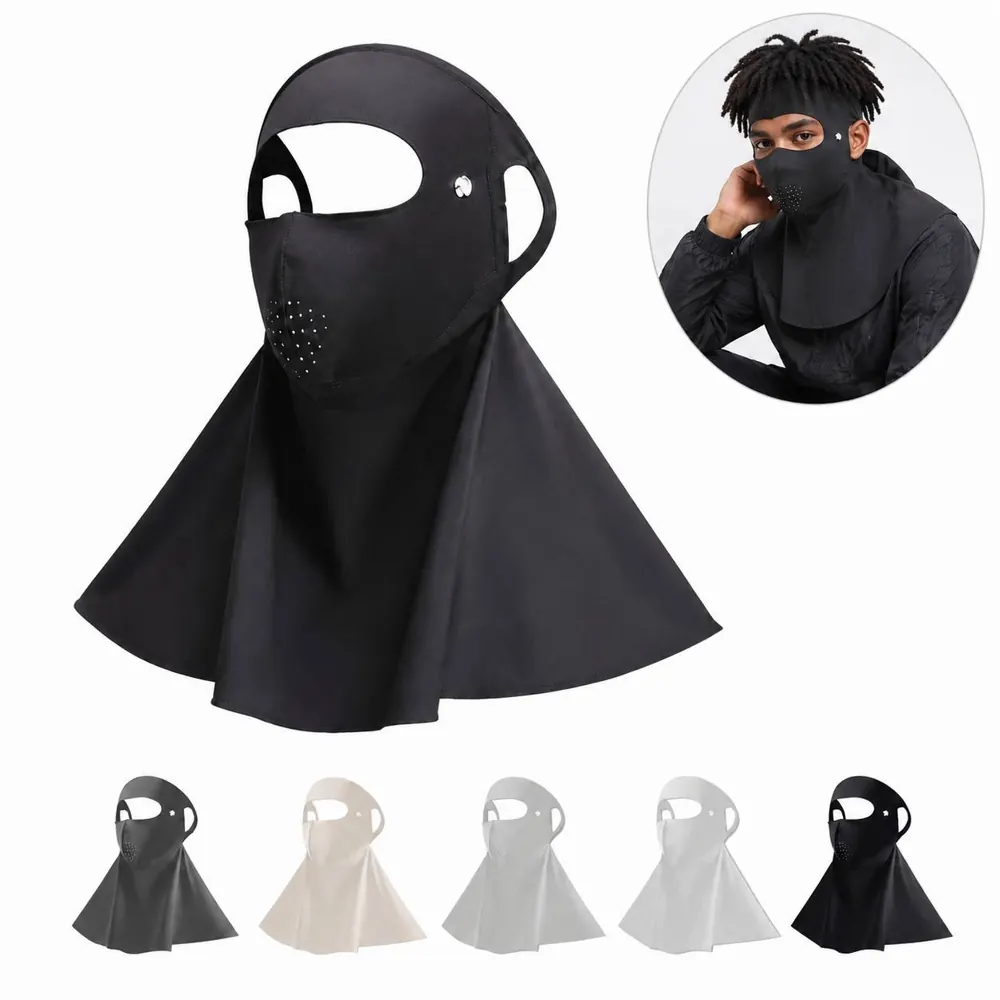Seamless Full Face Neck Sun Mask with Adjustable UV 2
