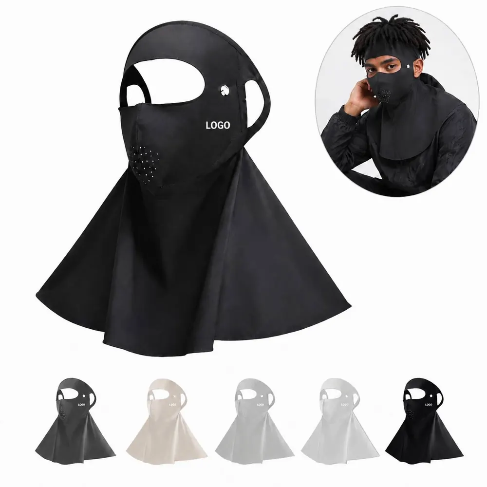 Seamless Full Face Neck Sun Mask with Adjustable UV