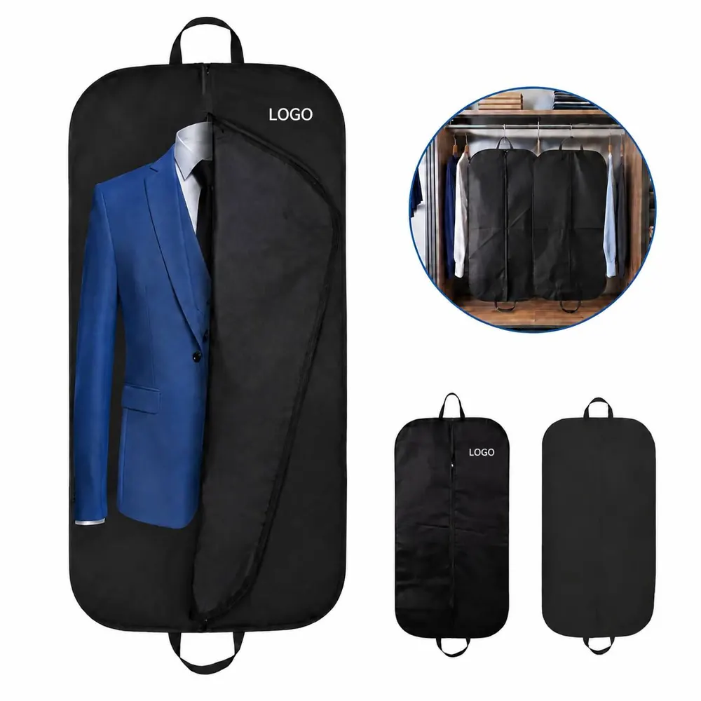 Foldable Non-Woven Hanging Garment Bag with Clear Window