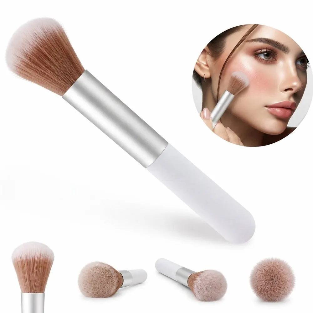 Soft Bristle Blush Brush for Blending Powder & Cream Makeup 2