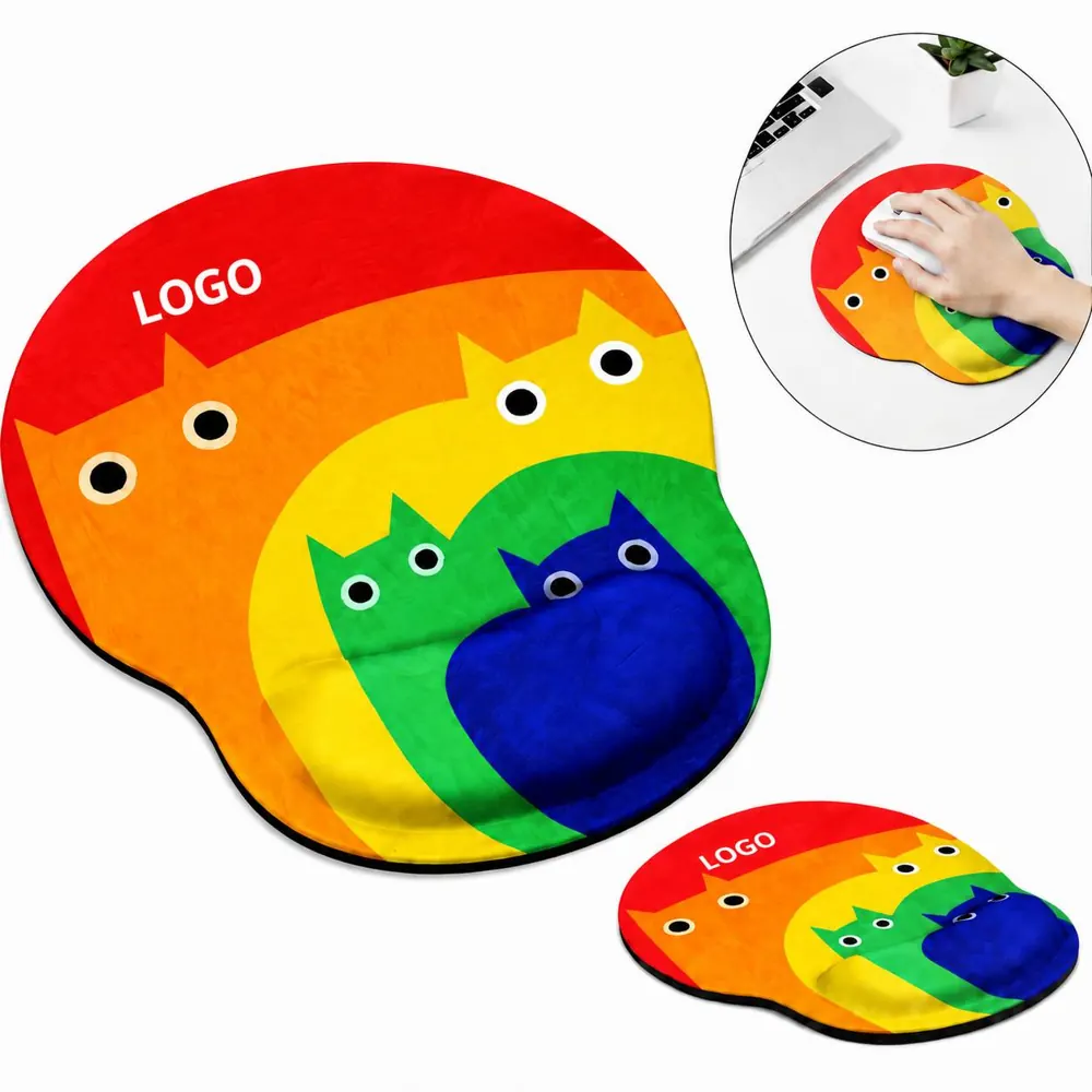 Ergonomic Mouse Pad with Wrist Rest, Non-Slip Rubber Base
