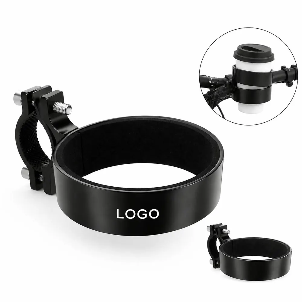 Aluminum Bike Cup Holder with Adjustable Handlebar Clamp