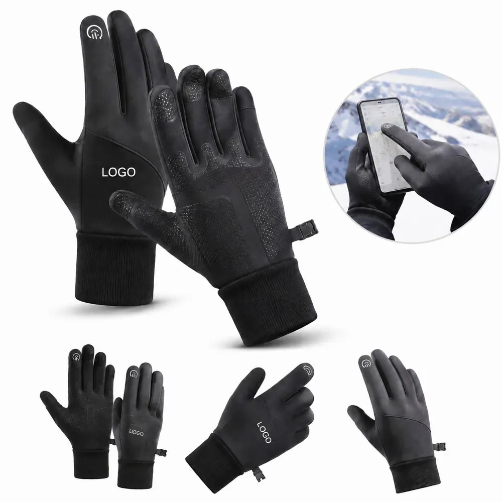 Touchscreen Winter Gloves with Conductive Fingertips