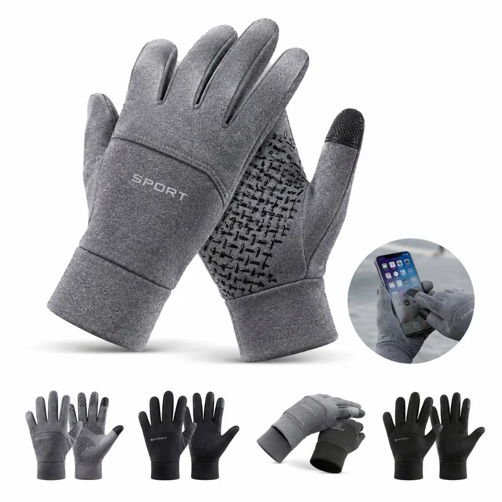 Waterproof Touchscreen Winter Gloves with Non-Slip Grip 2