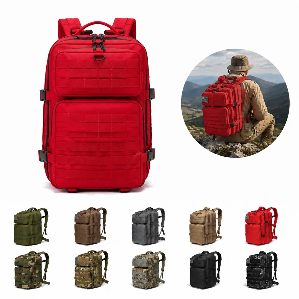 Water-Resistant Large Capacity Military Tactical Daypack 2