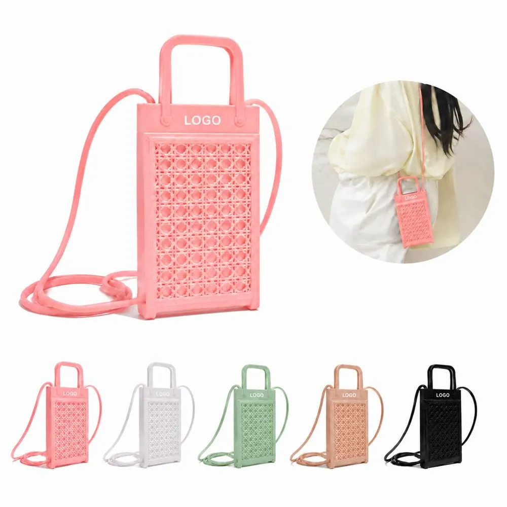 Woven Small Crossbody Pouch for Phone and Cards