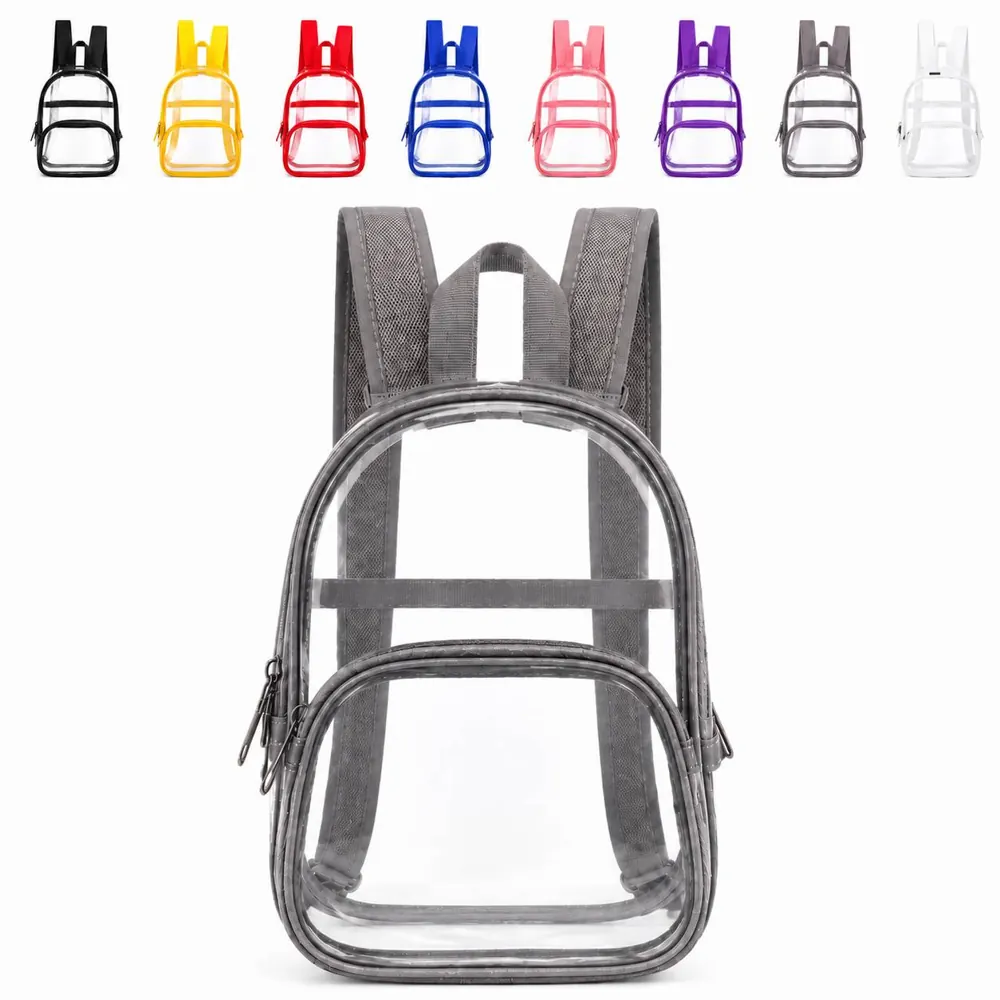 Transparent PVC Mini Backpack for Stadium Events 2