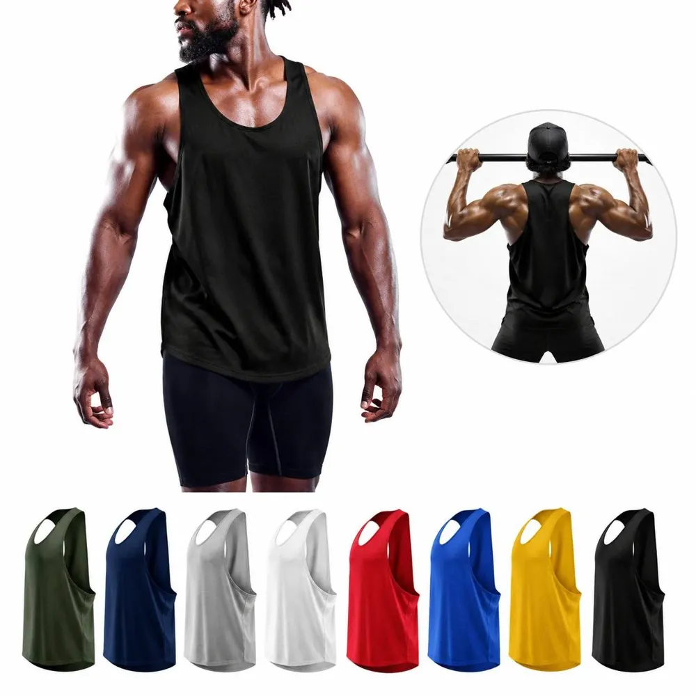 Men's Sleeveless Y-Back Muscle Training Vest 2