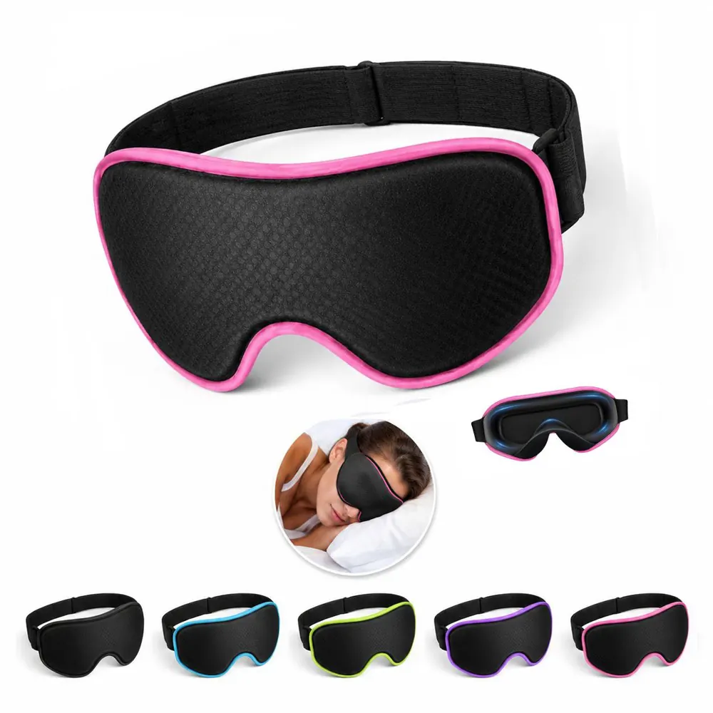 Breathable Contoured Eye Mask for Comfortable Sleep 2