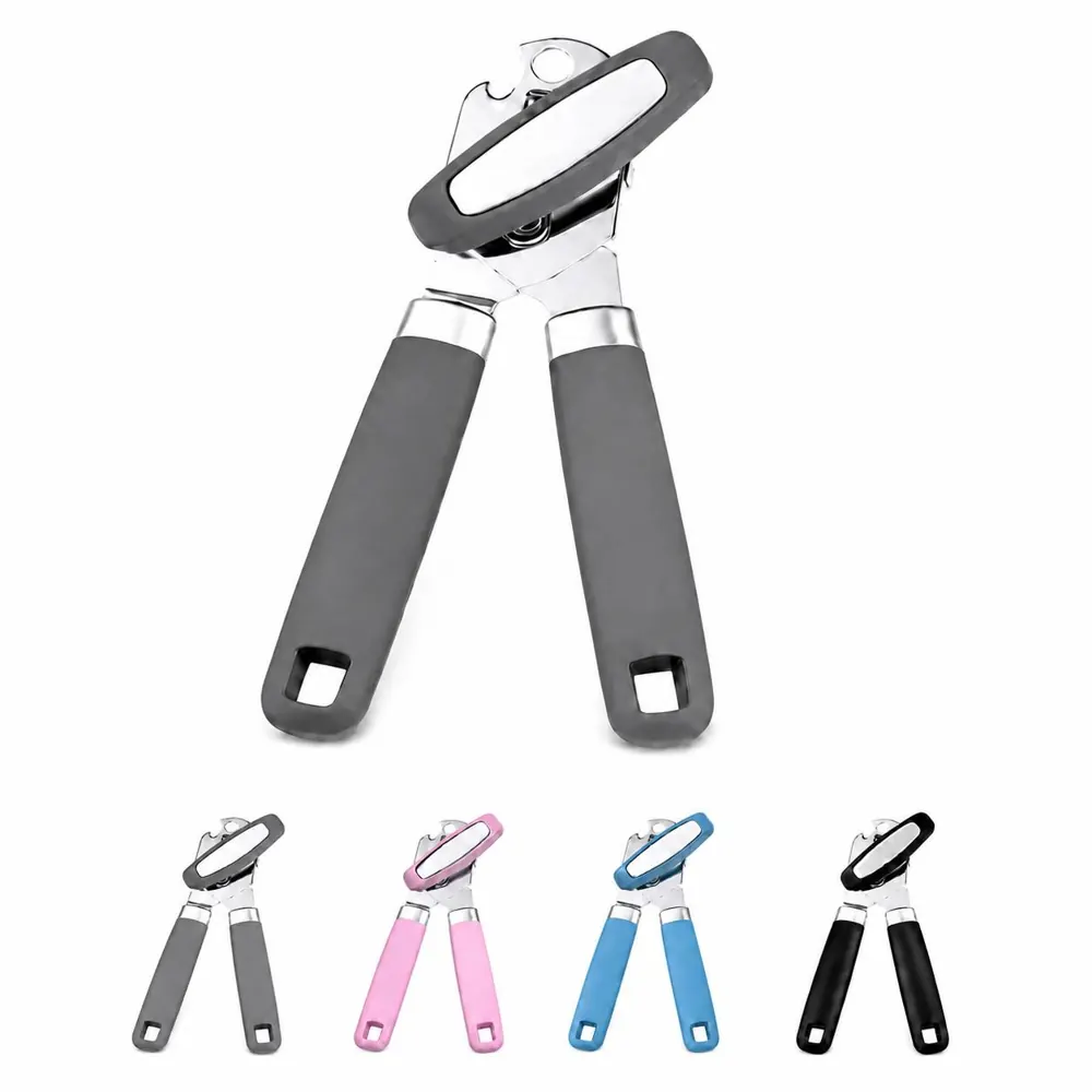 Stainless Steel Can Opener with Ergonomic Turn Knob 2