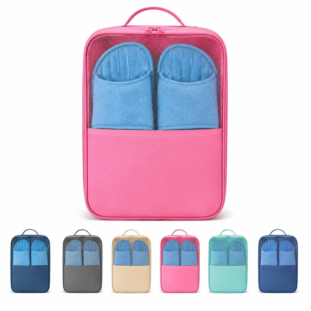 Portable Zippered Shoe Bag for Travel Gym Storage 2