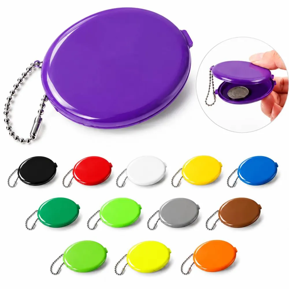 Oval PVC Coin Pouch with Snap Closure 2