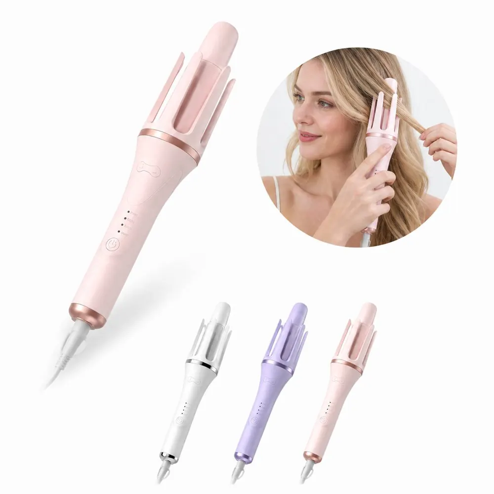 Self-Rotating Auto Hair Curler with Temp Control 2