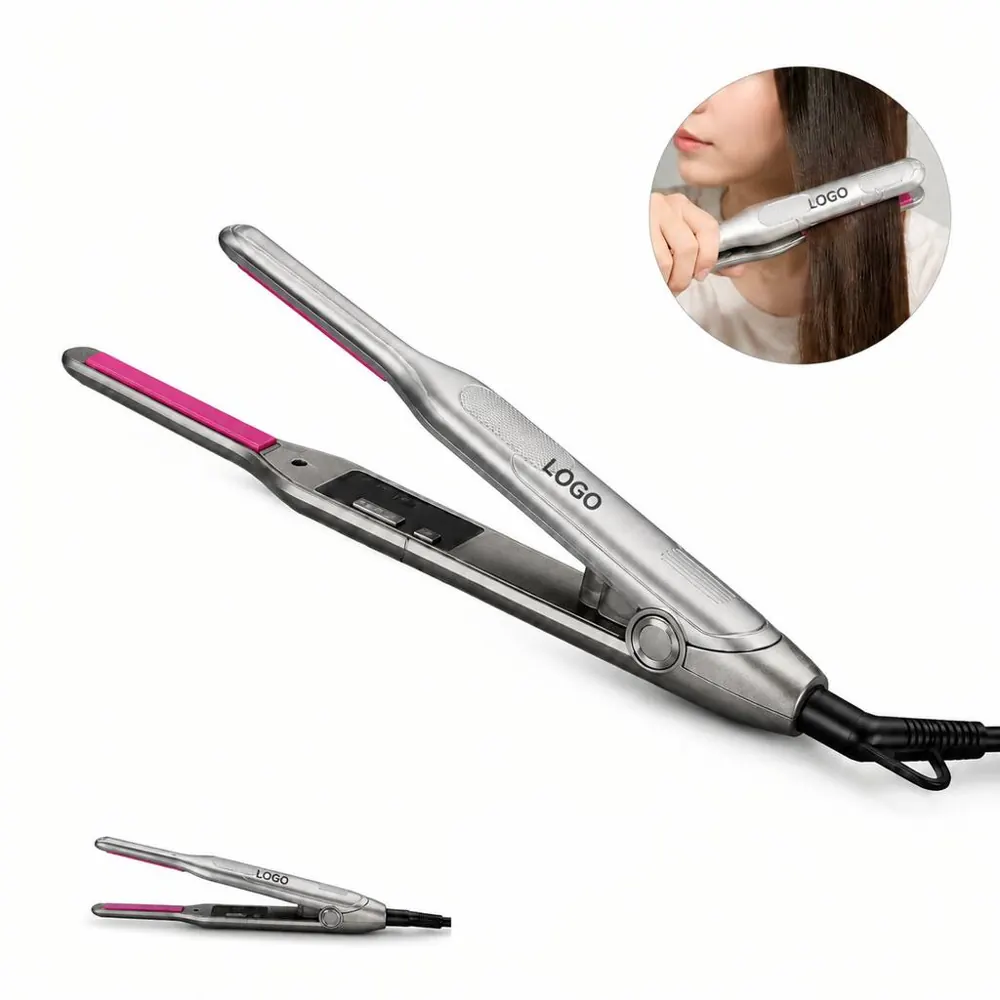 Ceramic Plate Hair Straightener with Adjustable Temperature
