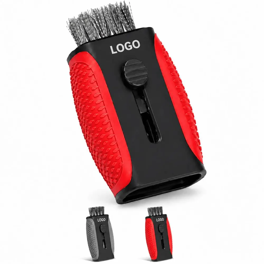 Portable Golf Club Cleaning Brush with Durable Bristles