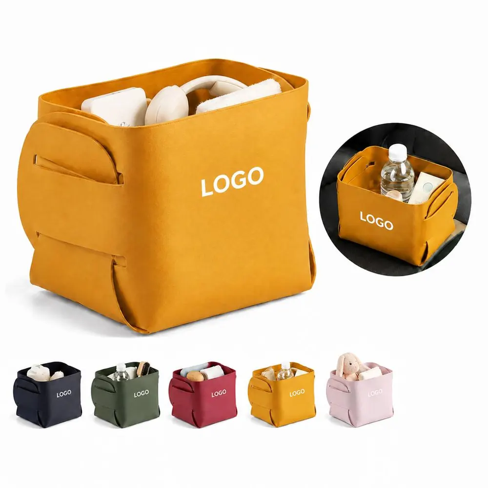 Foldable Decorative Desk Organizer Tray for Sundries