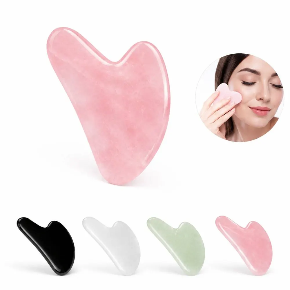 Jade Facial Gua Sha Massage Tool for Skin Care 2