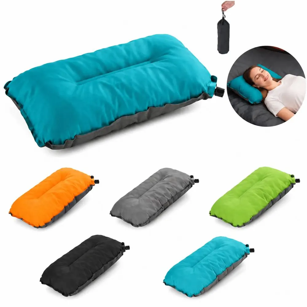 Self-Inflating Pillow with Built-in Pump for Travel Camping 2