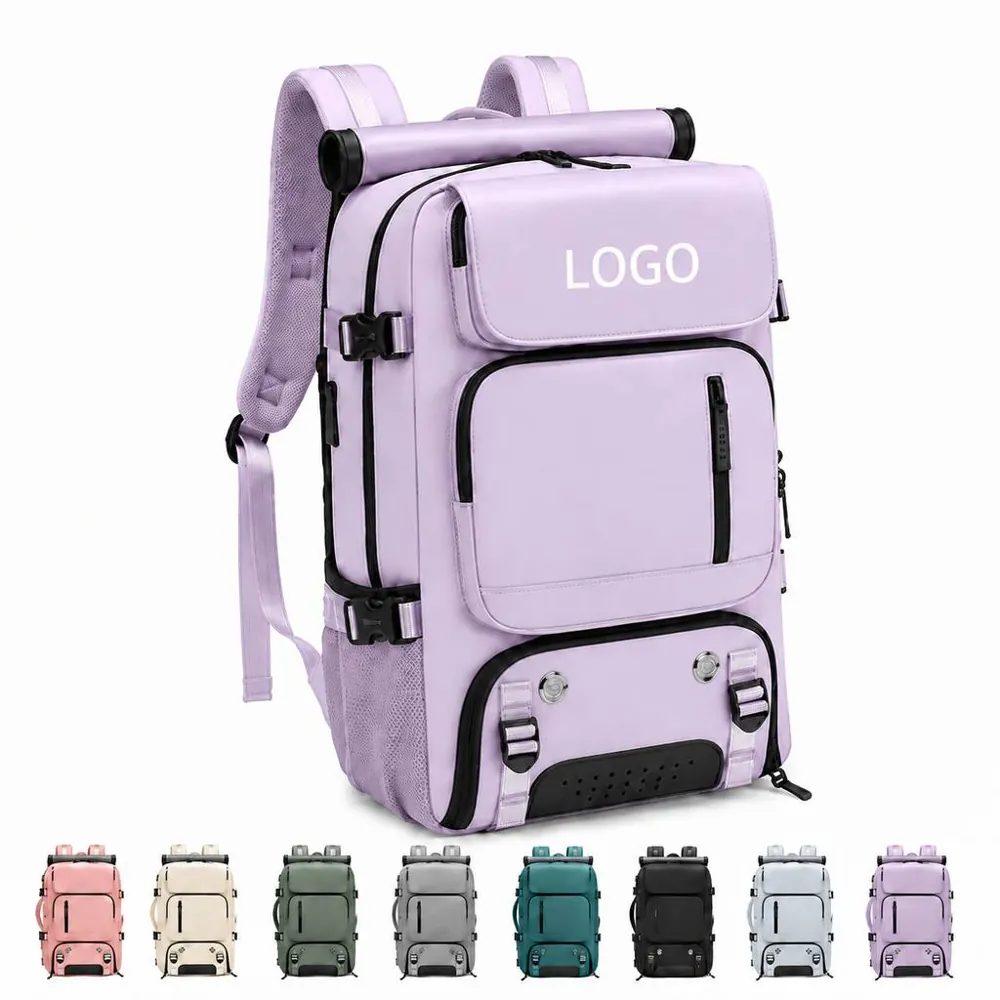 Water-Resistant Travel Backpack with Laptop Sleeve