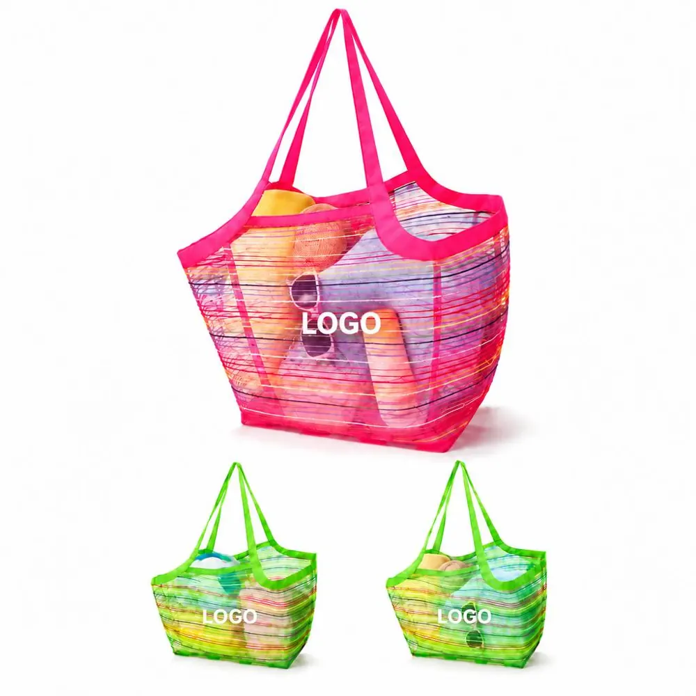 Sand-Through Mesh Tote Bag for Beach and Pool