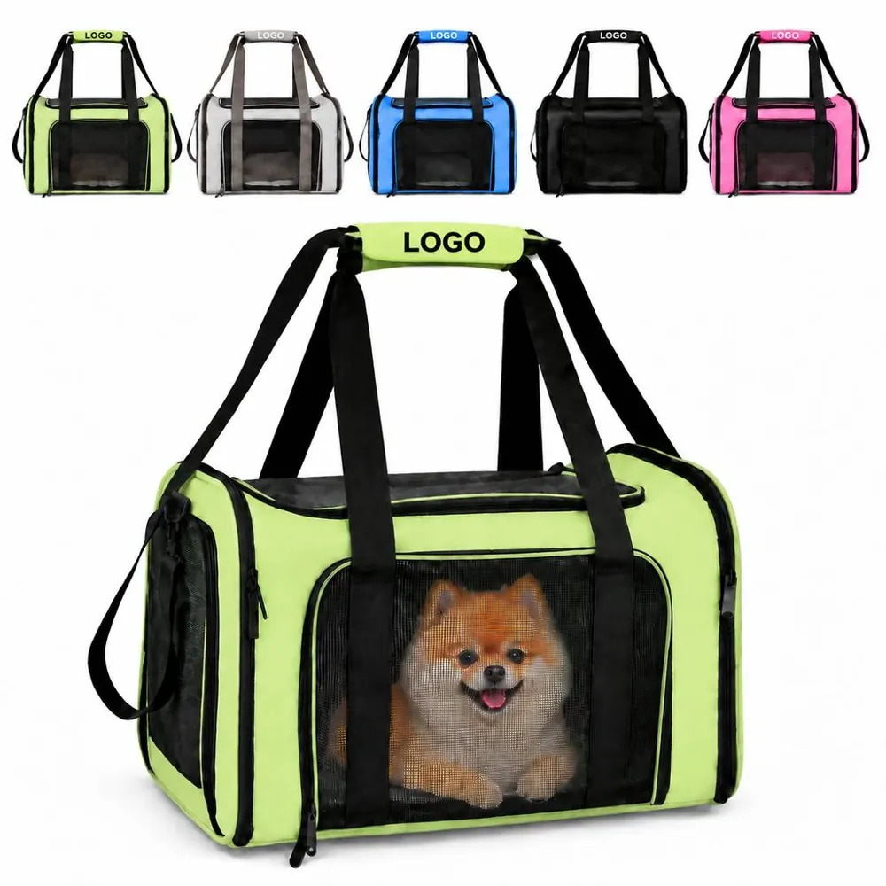 Airline Approved Pet Carrier with Mesh Windows