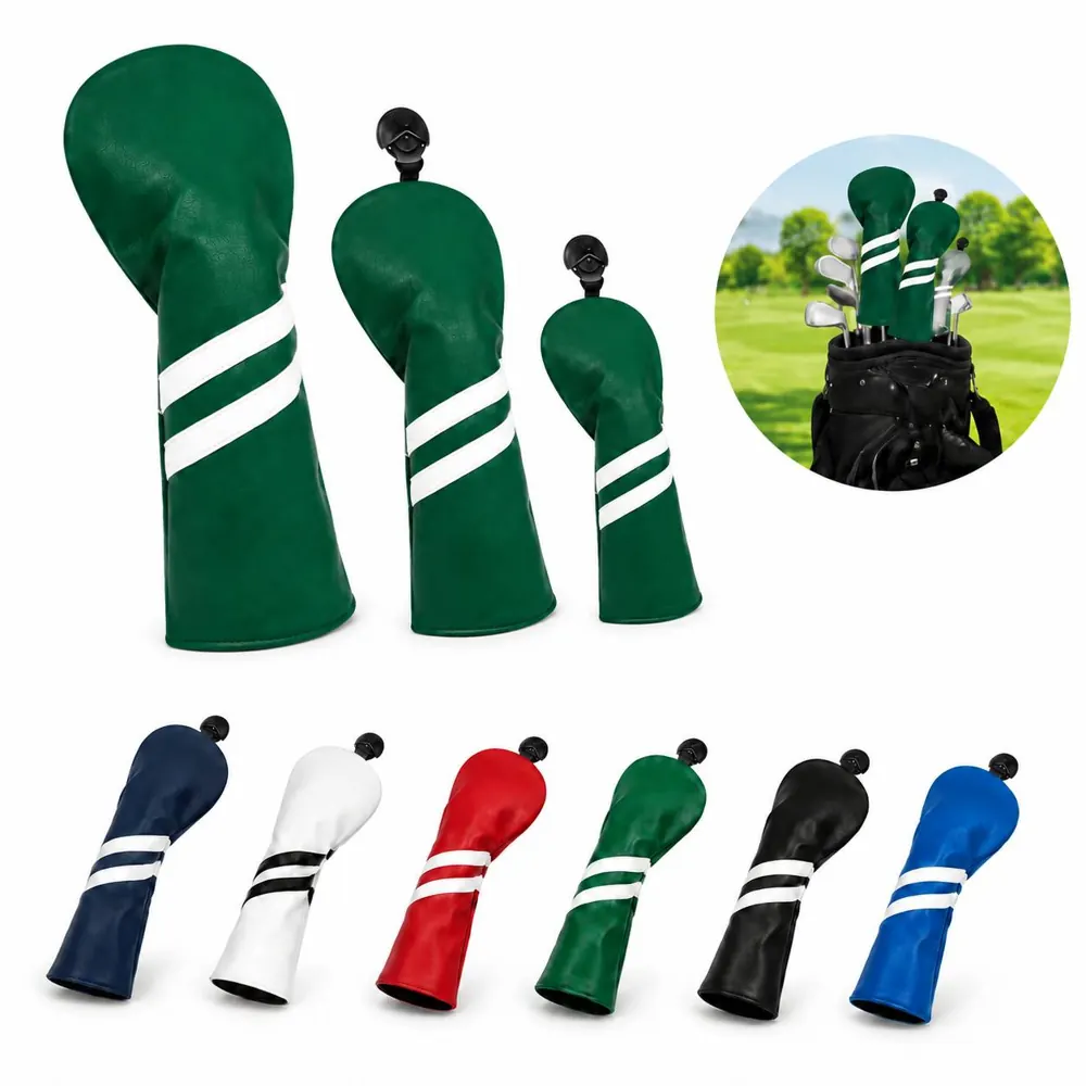 Waterproof Golf Head Cover Set with Soft Lining 2