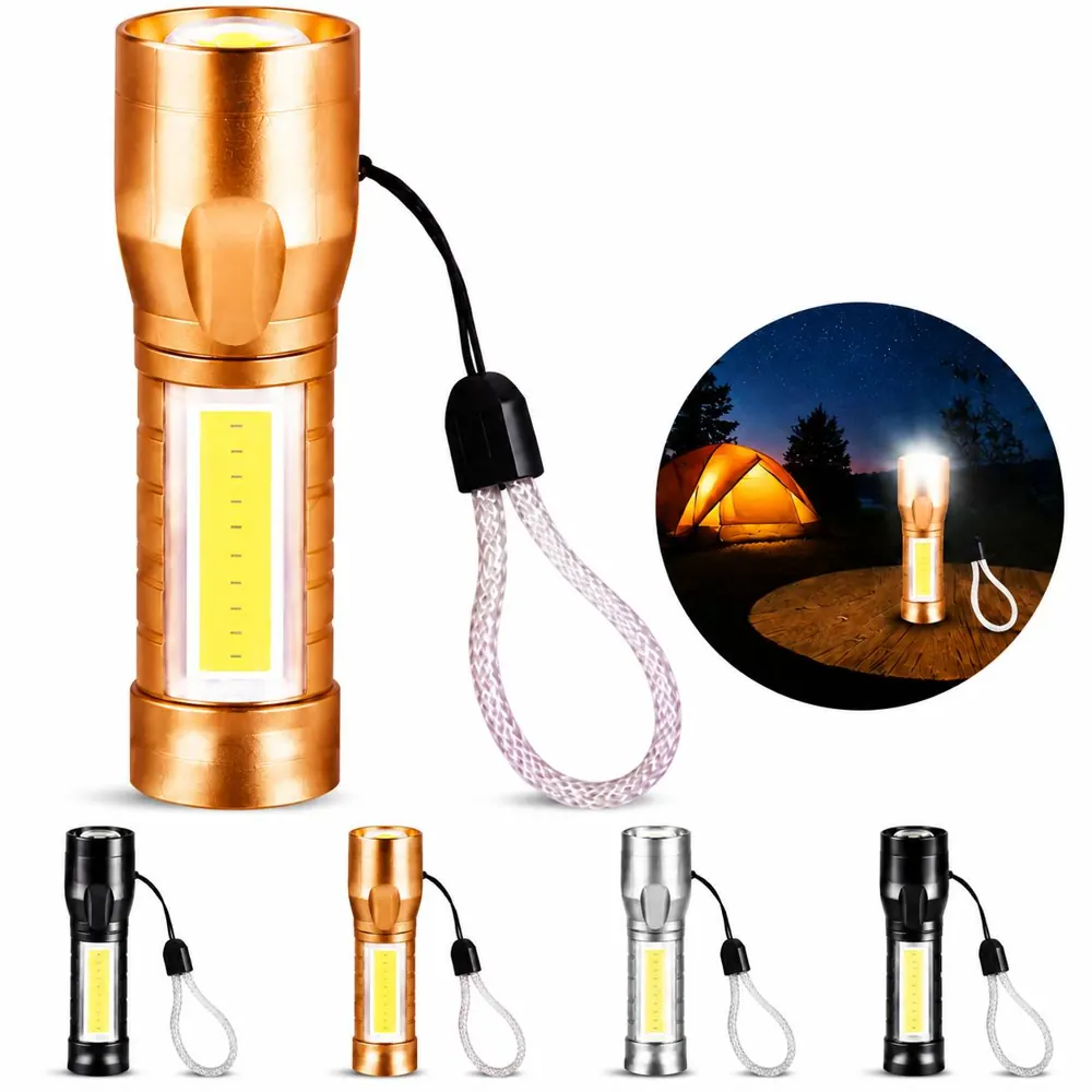 USB Rechargeable LED Flashlight Portable 2