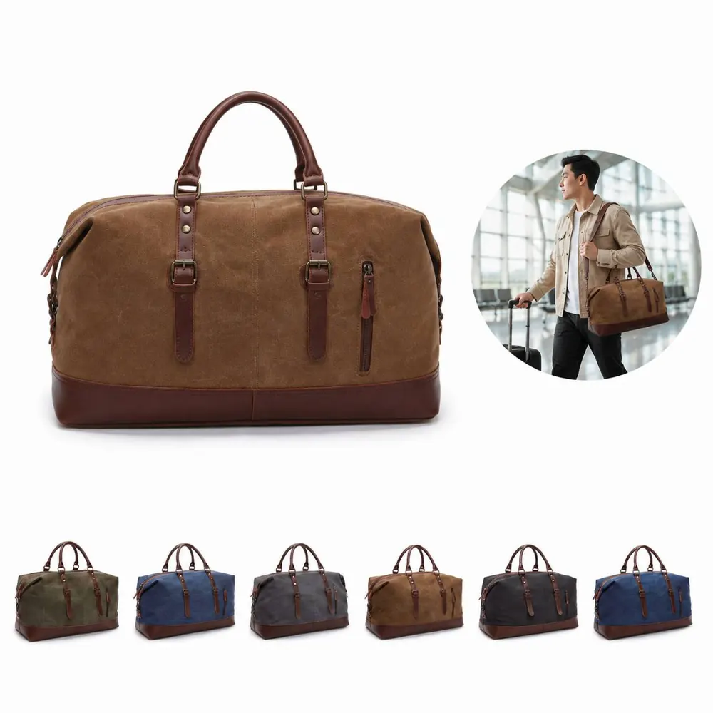 Spacious Heavy-Duty Canvas Travel Duffel Bag 2