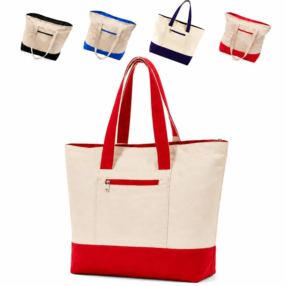Water-Resistant Zippered Carryall Tote for Travel 2