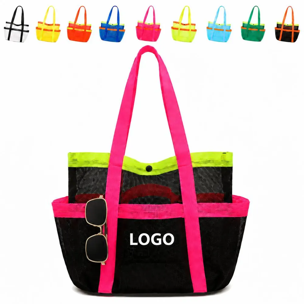 Large Water-Resistant Beach Tote for Essentials