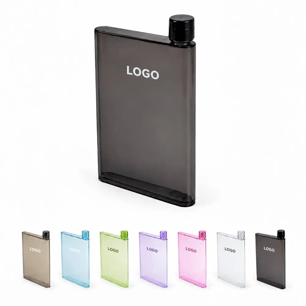 BPA-Free Polycarbonate Flat Water Bottle Leak-Proof