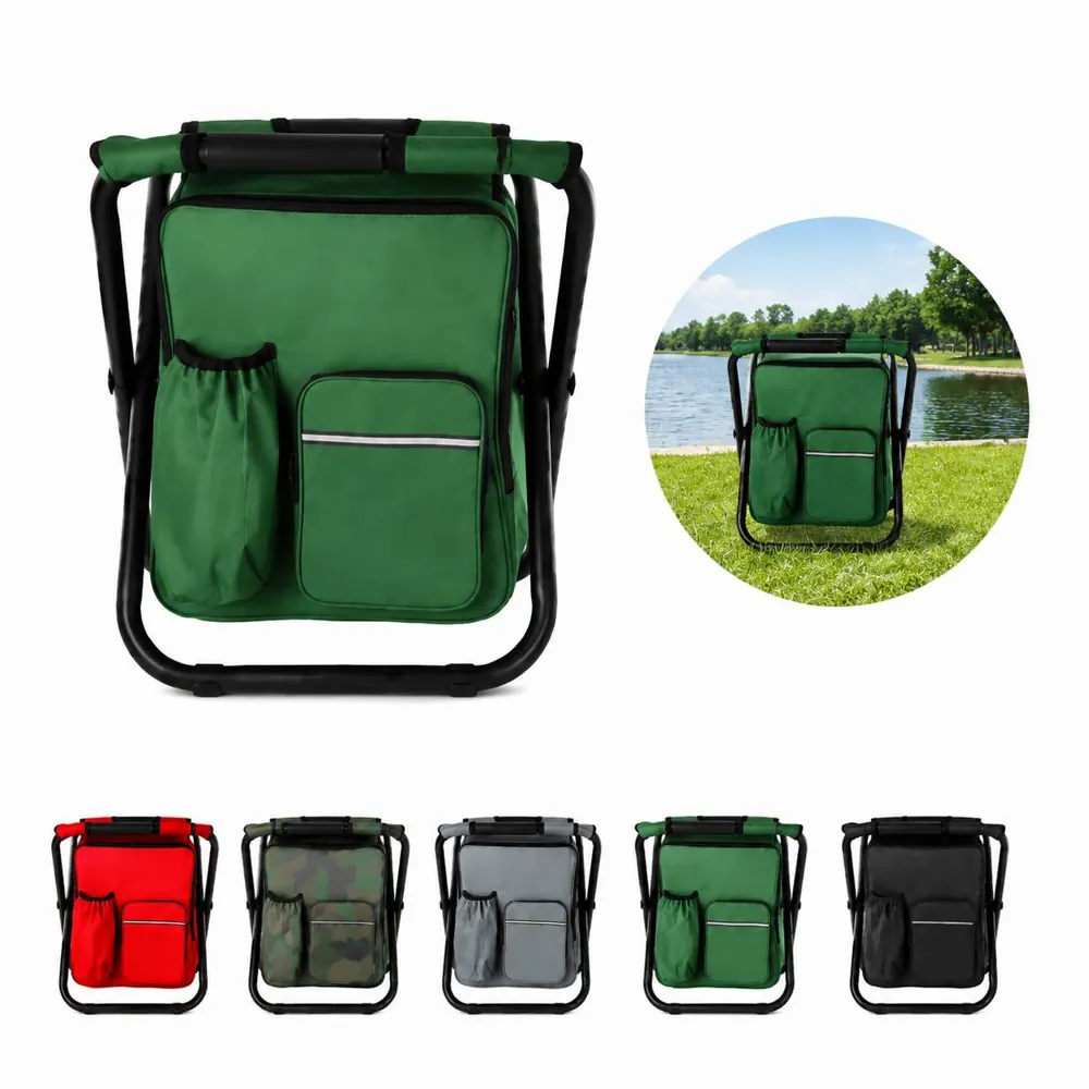 Insulated Cooler Backpack with Foldable Seat 2
