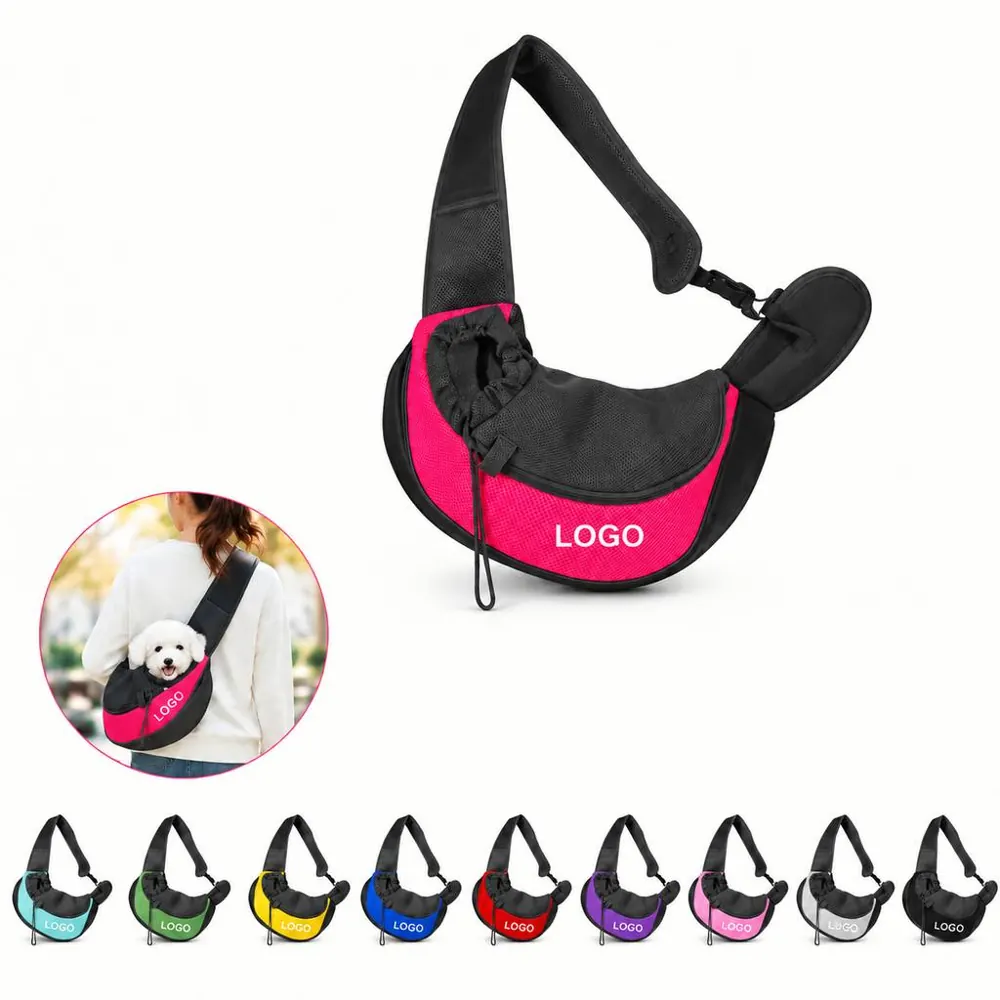 Soft-Sided Mesh Pet Carrier with Adjustable Strap for Small