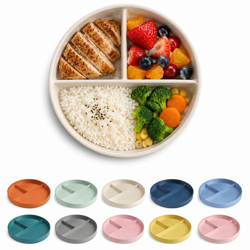 Multi-Section Portion Control Dining Plate for Meals 2