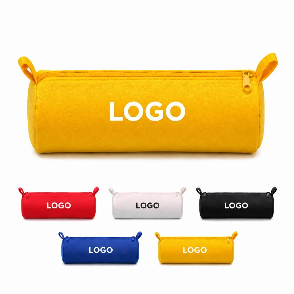 Compact Zippered Stationery Organizer Pouch for Pens and