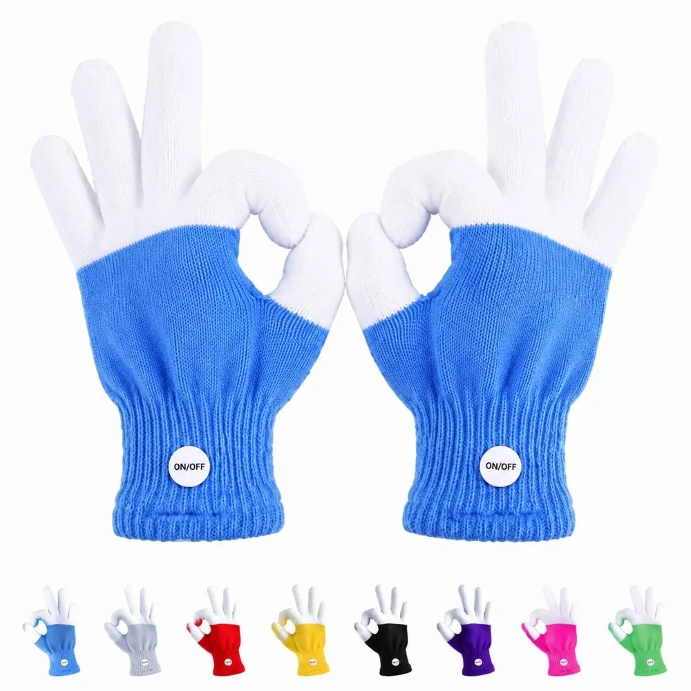 LED Safety Gloves with Built-in Lights for Night Visibility 2
