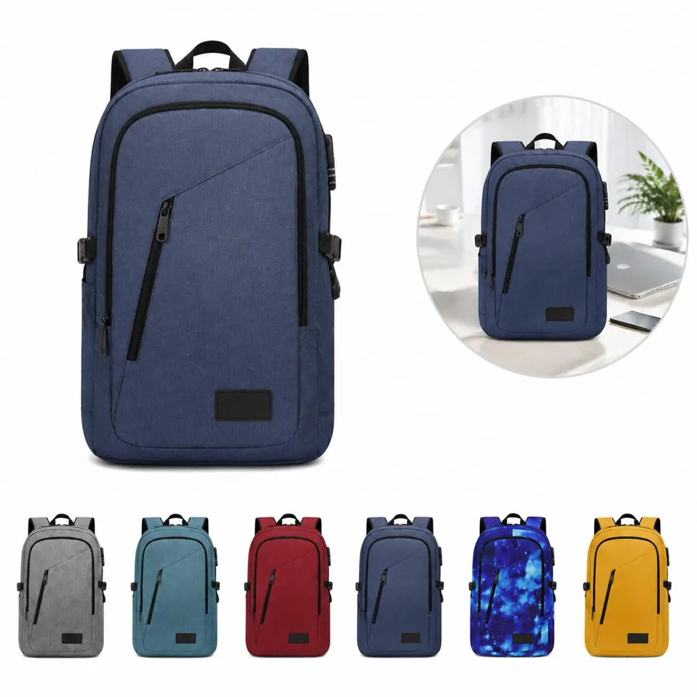 Water-Resistant Laptop Backpack with Padded Compartments 2