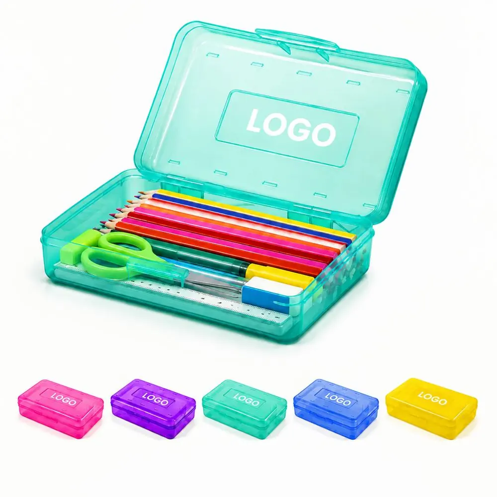 Large Capacity Zipper Pencil Box for Stationery Storage