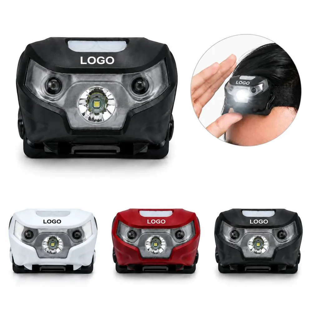 Motion Sensor LED Headlamp with Adjustable Brightness