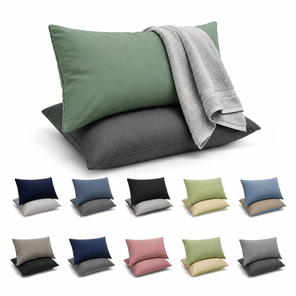 Soft Breathable Polyester Pillowcase for Standard Pillows 2
