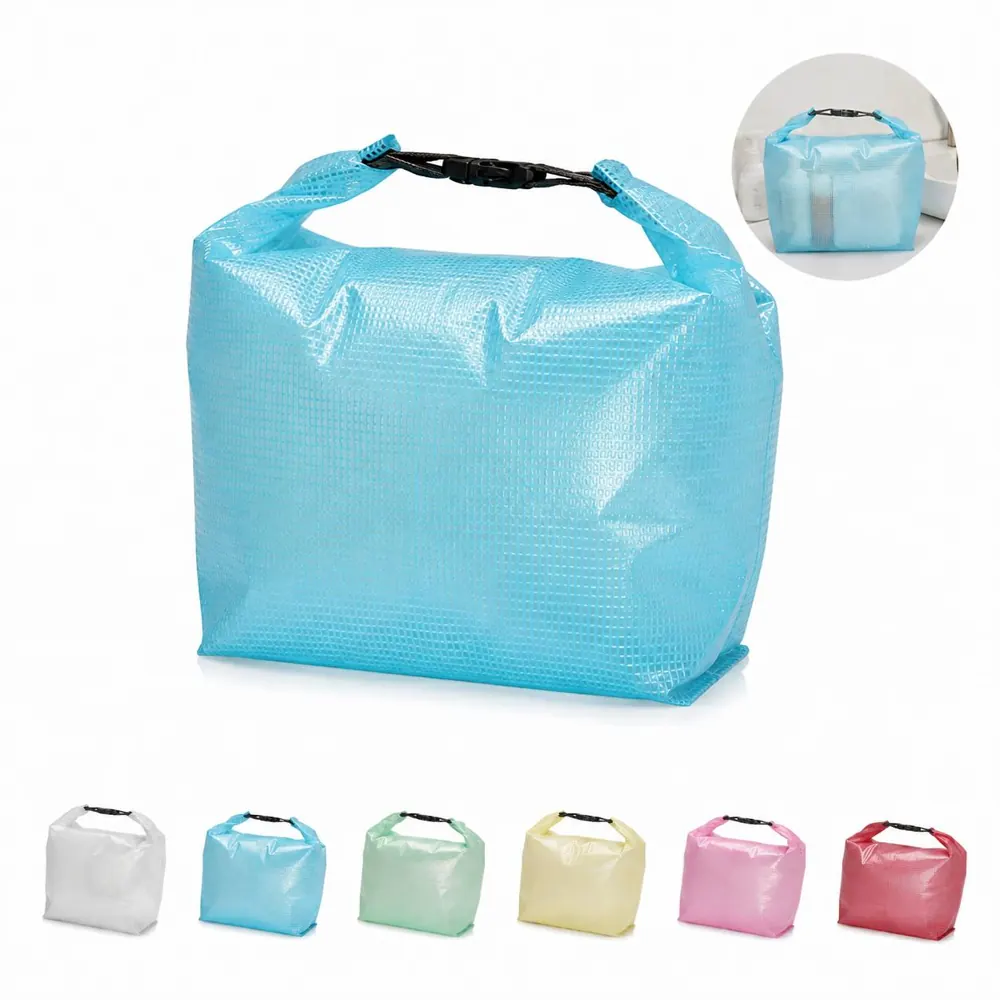 Clear Travel Toiletry Bag with Mesh Compartments 2